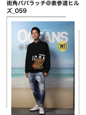 「DSQUARED2（ディースクエアード）のアイテム（その他）」を使った、光士さん（メンズ・181cm）の春コーディネート