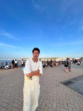 「Levi's（リーバイス）のアイテム（その他アウター）」を使った、光士さん（メンズ・181cm）の春コーディネート