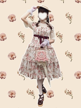 「アイテム（長傘）」を使った、meriさん（レディース・168cm）の秋コーディネート