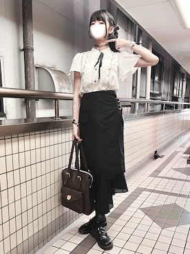 「しまむら（シマムラ）のアイテム（バッグ）」を使った、meriさん（レディース・168cm）の秋コーディネート