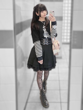 「Angelic Pretty（アンジェリックプリティ）のアイテム」を使った、meriさん（レディース・168cm）の春コーディネート