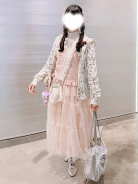 「アイテム（付け襟）」を使った、meriさん（レディース・168cm）の秋コーディネート