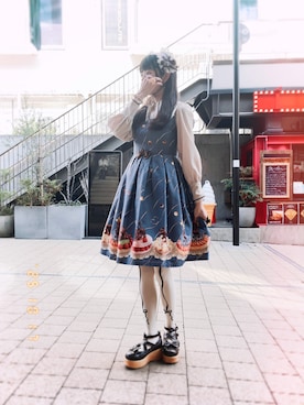 「アイテム（パンプス）」を使った、meriさん（レディース・168cm）の秋コーディネート