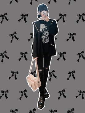 「アイテム（バックパック/リュック）」を使った、meriさん（レディース・168cm）の秋コーディネート