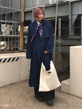 「tk.TAKEO KIKUCHI（ティーケータケオキクチ）のアイテム（財布/小物）」を使った、mizukiさん（レディース・161cm）の冬コーディネート