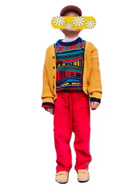 「5歳」｜「アイテム（カーディガン/ボレロ）」を使った、chinatsuさん（キッズ・120cm）の冬コーディネート