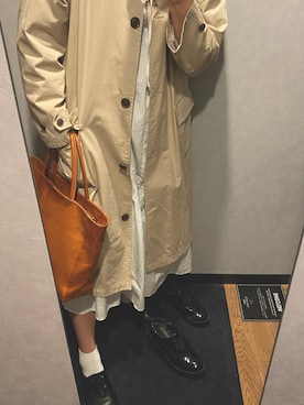 「Kastane」｜「アイテム（トレンチコート）」を使った、Rinさん（レディース・165cm）の春コーディネート