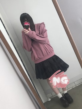 「axes femme POETIQUE（アクシーズファムポエティック）のアイテム（トップス）」を使った、Ｒさん（レディース・158cm）の冬コーディネート