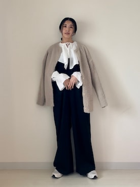 「アイテム（ワンピース/ドレス）」を使った、HIKARI  HAGAさん（レディース・159cm・30代）の秋コーディネート