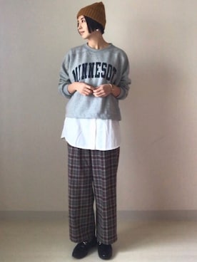 HIKARI  HAGAさん（レディース・159cm）の秋コーディネート