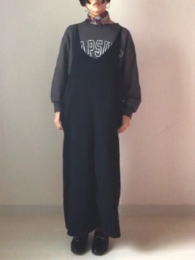 「キャミソールワンピ」｜HIKARI  HAGAさん（レディース・159cm）の秋コーディネート