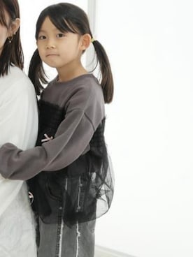 「Lycee mine（リセマイン）のアイテム」を使った、sarihiさん（キッズ・110cm）の春コーディネート