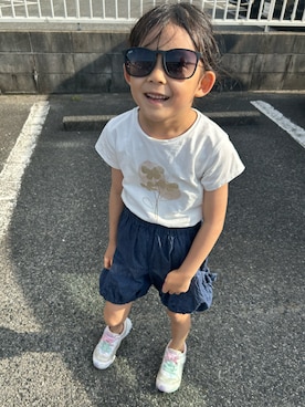 「sense of wonder（センスオブワンダー）のアイテム（パンツ）」を使った、sarihiさん（キッズ・110cm）の春コーディネート