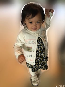 「KP（ケーピー）のアイテム（ワンピース/ドレス）」を使った、sarihiさん（キッズ・70cm）の春コーディネート