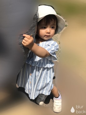 「sense of wonder（センスオブワンダー）のアイテム（帽子）」を使った、sarihiさん（キッズ・80cm）の夏コーディネート