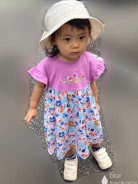 「sense of wonder（センスオブワンダー）のアイテム（帽子）」を使った、sarihiさん（キッズ・80cm）の夏コーディネート