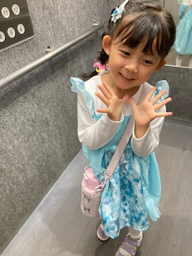 「5歳」｜「アイテム（ワンピース）」を使った、sarihiさん（キッズ・110cm）の秋コーディネート