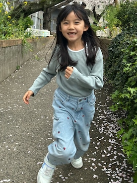 「MoonStar（ムーンスター）のアイテム」を使った、sarihiさん（キッズ・110cm）の春コーディネート