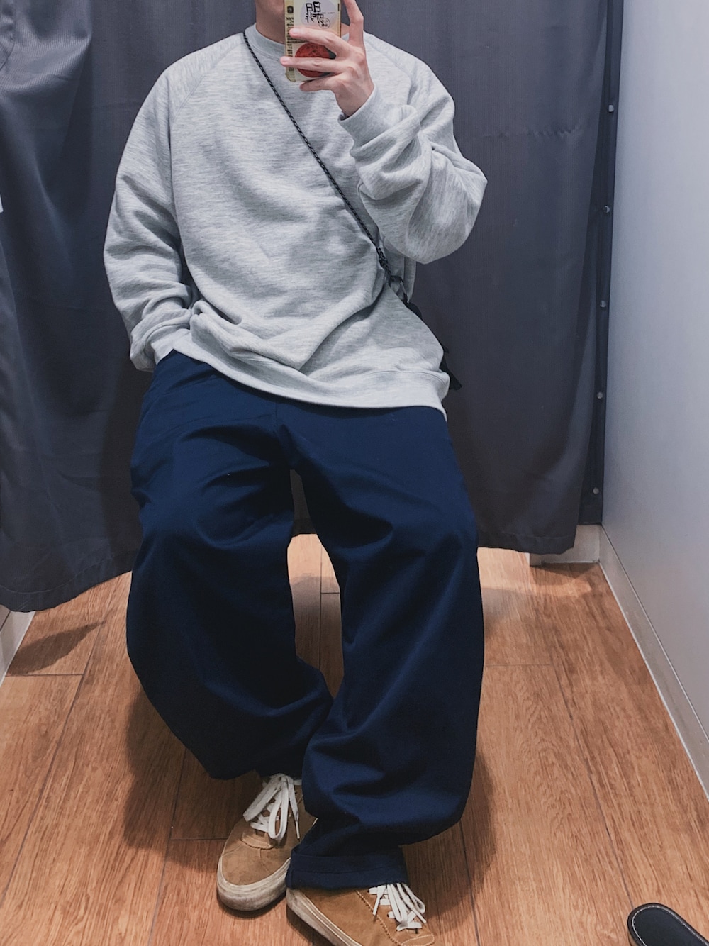 「ootd、oversize」｜「FreshServiceのアイテム（パンツ、その他）」を使った、user_729さん（メンズ・167cm）の冬コーディネートの1枚目の写真