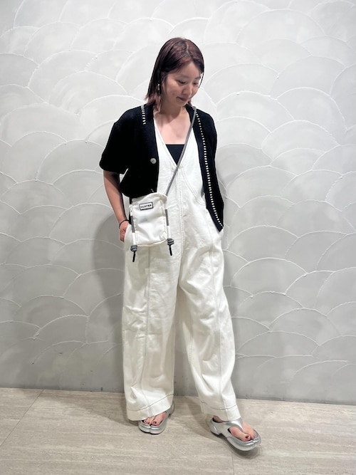 新品 ADAM ET ROPE' 25SS ペーパーシルクMIXカーディガン 黒 セール】ペーパーシルクMIXカーディガン（カーディガン/ボレロ）｜ADAM