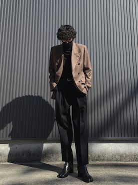 「stein」｜「アイテム（その他）」を使った、Yukiさん（メンズ・178cm）の冬コーディネート