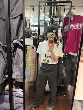 「Right-on（ライトオン）のアイテム（帽子）」を使った、gee さん（レディース・162cm）の春コーディネート
