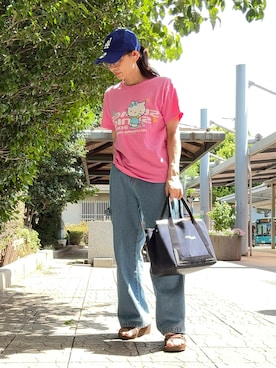 「Java（ジャバ）のアイテム（デニムパンツ）」を使った、gee さん（レディース・161cm）の夏コーディネート