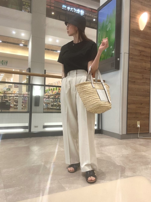 バスケットバッグ スモール　ロエベ　カゴバッグ LOEWE】ロエベ バスケットバッグ スモール ラフィア&カーフ