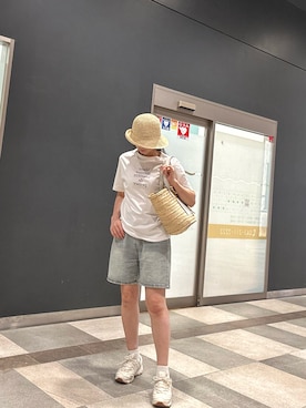 「studio CLIP（スタディオクリップ）のアイテム」を使った、gee さん（レディース・161cm）の夏コーディネート
