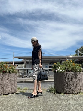 「MK MICHEL KLEIN（エムケーミッシェルクラン）のアイテム」を使った、gee さん（レディース・161cm）の夏コーディネート