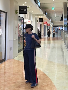 「Reebok（リーボック）のアイテム」を使った、gee さん（レディース・161cm）の夏コーディネート
