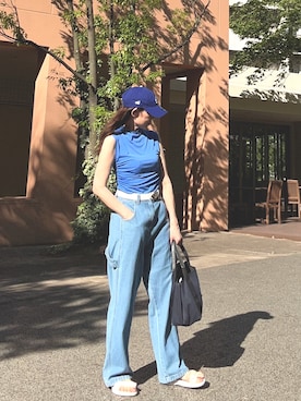 「Java（ジャバ）のアイテム（デニムパンツ）」を使った、gee さん（レディース・161cm）の夏コーディネート