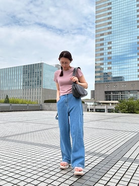 「Java（ジャバ）のアイテム（パンツ）」を使った、gee さん（レディース・161cm）の夏コーディネート