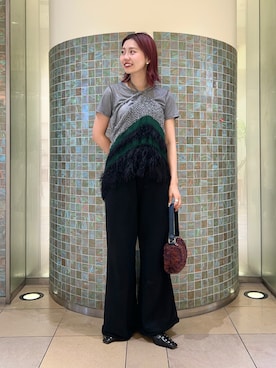 「Ray BEAMS（レイビームス）のアイテム」を使った、AKARIさん（骨格ウェーブ・レディース・163cm）の夏コーディネート