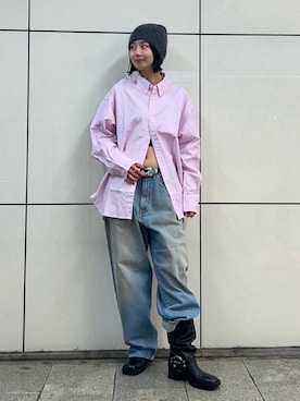 「Ray BEAMS（レイビームス）のアイテム」を使った、AKARIさん（骨格ウェーブ・レディース・163cm）の秋コーディネート