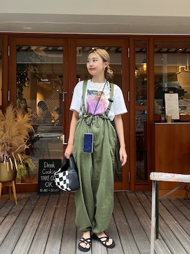 「Rodeo Crowns（ロデオクラウンズ）のアイテム」を使った、AKARIさん（レディース・160cm）の秋コーディネート
