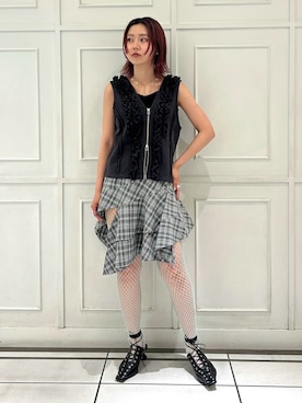 FUMIE TANAKA プリントスウェットベスト Ray BEAMS（レイビームス）の「FUMIE=TANAKA × Ray BEAMS / 別注