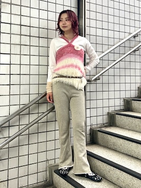 「アイテム（キャミソール）」を使った、AKARIさん（レディース・163cm）の夏コーディネート