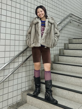 「Ray BEAMS（レイビームス）のアイテム」を使った、AKARIさん（骨格ウェーブ・レディース・163cm）の秋コーディネート