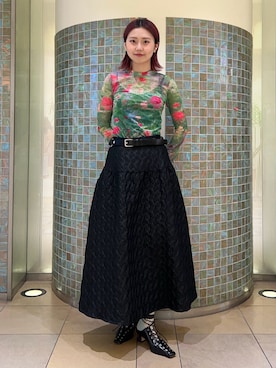 「Ray BEAMS（レイビームス）のアイテム」を使った、AKARIさん（骨格ウェーブ・レディース・163cm）の夏コーディネート