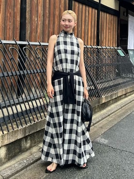「夏ワンピース」｜AKARIさん（レディース・163cm）の秋コーディネート