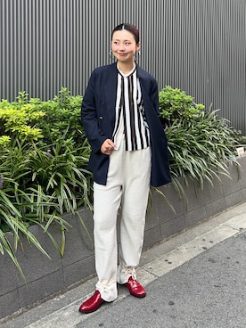 「BEAMS BOY（ビームスボーイ）のアイテム」を使った、AKARIさん（レディース・163cm）の秋コーディネート