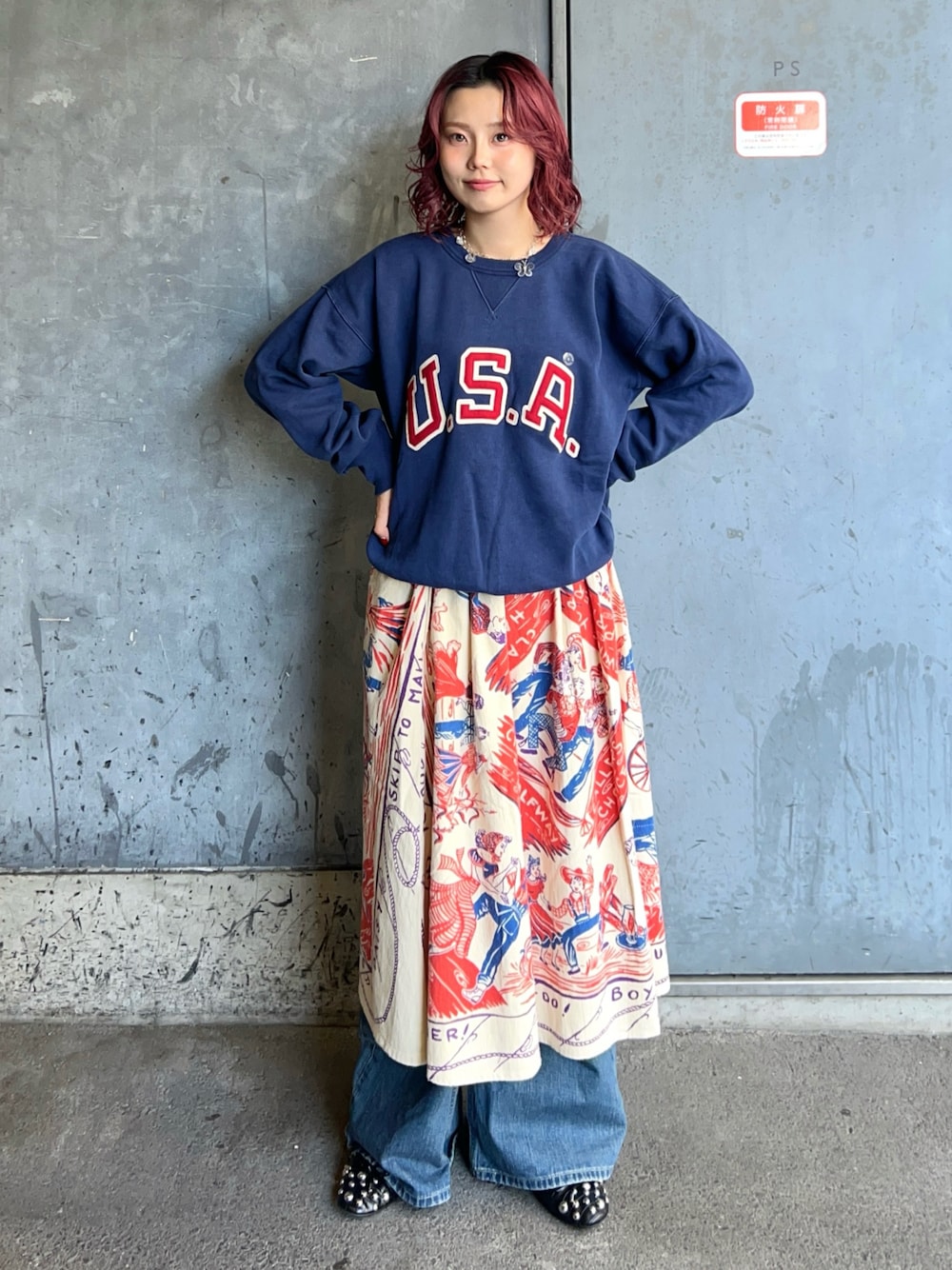 BEAMS BOY、BINDU、ウエスタンスカート BEAMS BOY（ビームス ボーイ）【別注】BINDU / ウエスタン