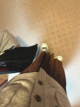 「BAGGU（バグー）のアイテム」を使った、marrrinさん（レディース・153cm）の冬コーディネート