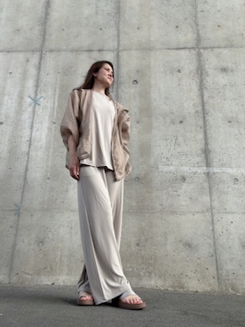 Rieさん（骨格ウェーブ・レディース・168cm）の冬コーディネート