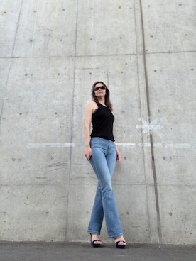 「GAP（ギャップ）のアイテム」を使った、Rieさん（レディース・168cm）の夏コーディネート
