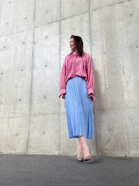 「OPAQUE.CLIP（オペークドットクリップ）のアイテム」を使った、Rieさん（レディース・168cm）の春コーディネート