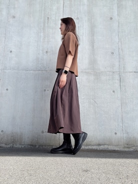 「アイテム（シューズ）」を使った、Rieさん（レディース・168cm・50代）の秋コーディネート