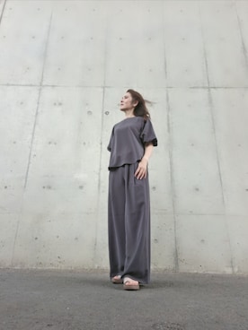 「studio CLIP（スタディオクリップ）のアイテム」を使った、Rieさん（レディース・168cm）の夏コーディネート