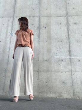 「アイテム（パンツ）」を使った、Rieさん（レディース・168cm・50代）の秋コーディネート